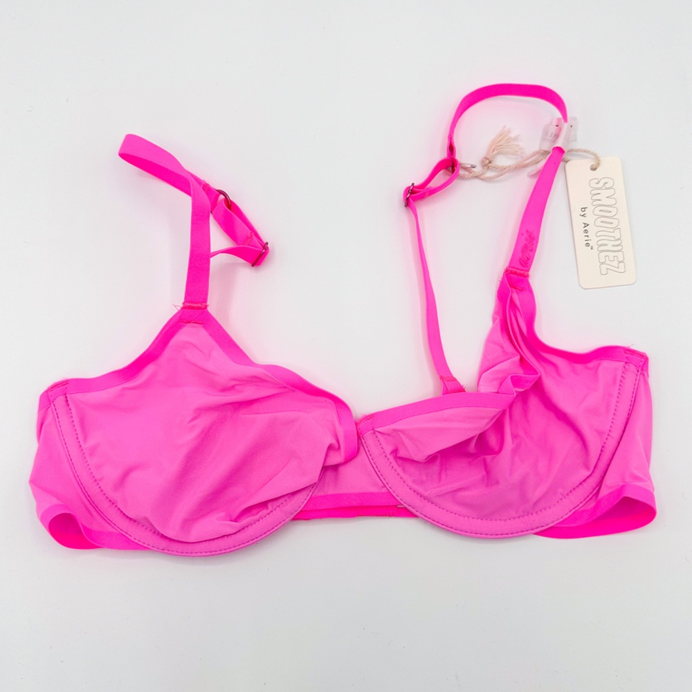 Aerie Smoothez Pink Unlined Full Coverage Bra